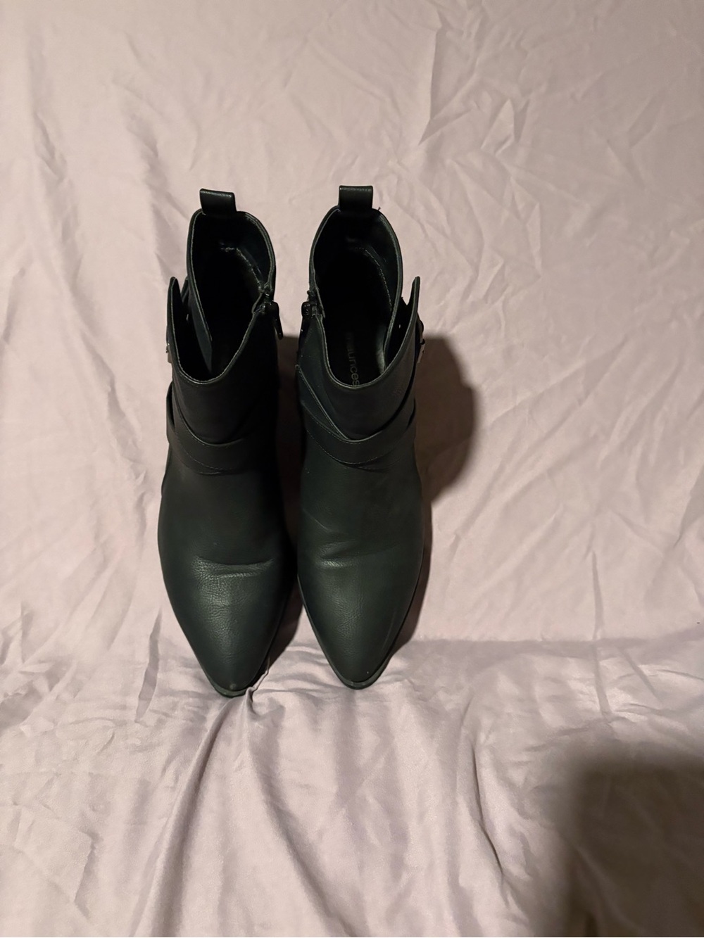 Maurices Black Pointed Toe Ankle Booties